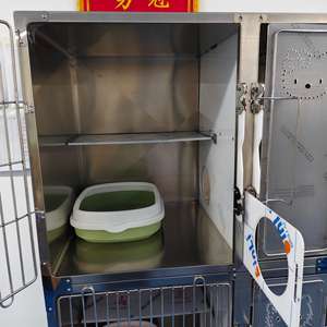 Gabbia per Gatti Personalizzata a <span class=keywords><strong>2</strong></span> Piani in Acciaio Inossidabile 304 - Product Image 5