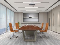 Table de conférence modulaire moderne en mélamine KALN 4 pour 12 personnes, mobilier élégant pour salle de réunion de bureau, hôpital, salon