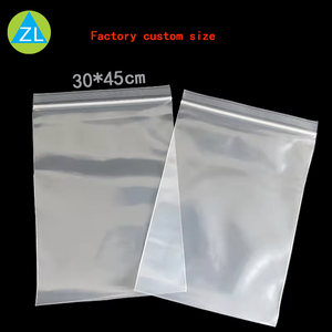 Bao bì nhựa tái sử dụng, niêm phong, trong suốt, có khóa kéo, bán buôn nhà máy, dùng để đóng gói thực phẩm, cáp dữ liệu, túi đứng - Product Image 2