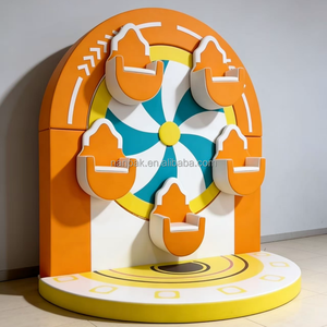 Manège interactif personnalisé en forme de grande roue pour enfants, équipement de jeu intérieur <span class=keywords><strong>à</strong></span> 5 places, idéal pour les cafés ludiques, centres commerciaux et garderies - Product Image 4