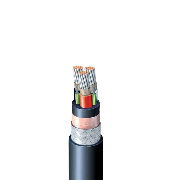 Mittels pannungs motor Strom versorgungs kabel 3 , 6 / 6 kV und 6 / 10 kV Flaches VFD verzinntes Kupferdraht geflecht kabel