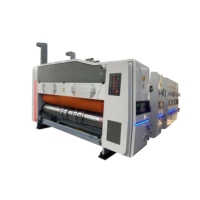 Golfkarton bedrukkingsmachine met stans- en sleufmachine voor pizza-, groente-, fruit- en meubelverpakkingen