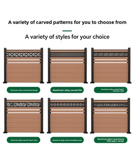 Recinzione per la privacy in lega di alluminio sigillata, per esterni, giardino, cortile, parete divisoria, barriera protettiva, ringhiera artistica per cortile - Product Image 6