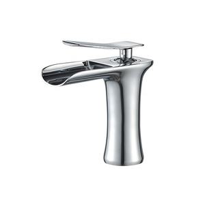 Mélangeur de robinet de <span class=keywords><strong>lavabo</strong></span> de salle de bains cascade en laiton à levier unique de haute qualité - Product Image 1