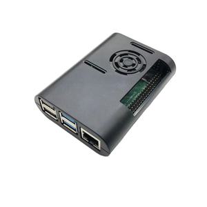 Aissmartlink Raspberry <span class=keywords><strong>Pi</strong></span> 4B Shell Raspberry <span class=keywords><strong>Pi</strong></span> 4 generasi B Shell dengan kipas ABS injeksi Shell - Product Image 1