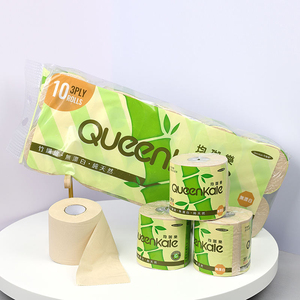 Papel Higiénico de Pulpa de Bambú, 10 Rollos por Paquete, Suave y Cómodo, Fabricante OEM - Product Image 6
