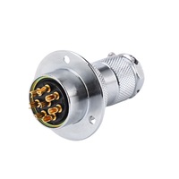 Connecteur étanche aviation série GX25 Fiche et prise-Disque DF Mâle et Femelle Accouplement 2 3 4 6P Fiche à bride