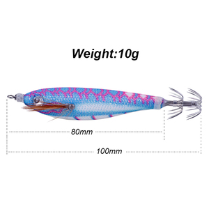 SquidDuke 10cm/10g TOTO pesca EGI <span class=keywords><strong>calamari</strong></span> Jig polpo <span class=keywords><strong>seppie</strong></span> richiamo luminoso pesca acqua salata calamaro esca Jig - Product Image 2