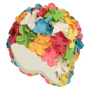 Gorros <span class=keywords><strong>de</strong></span> Natación <span class=keywords><strong>de</strong></span> Silicona Hechos a Mano con Pétalos <span class=keywords><strong>de</strong></span> Flores Vintage y Logotipo Personalizado, <span class=keywords><strong>Gorro</strong></span> <span class=keywords><strong>de</strong></span> <span class=keywords><strong>Goma</strong></span> <span class=keywords><strong>de</strong></span> Burbujas, <span class=keywords><strong>Gorro</strong></span> <span class=keywords><strong>de</strong></span> Baño Floral <span class=keywords><strong>de</strong></span> Burbujas - Product Image 1
