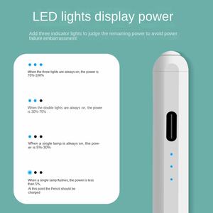 <span class=keywords><strong>ปากกา</strong></span>แบบ Capacitive โลหะพร้อมจอแสดงผลพลังงานแบบสามหลอดไฟ สำหรับ iPad รุ่นที่สอง พร้อมระบบป้องกันการสัมผัสโ<span class=keywords><strong>ด</strong></span>ยไม่ตั้งใจ<span class=keywords><strong>ด</strong></span>้วยแม่เหล็ก - Product Image 3