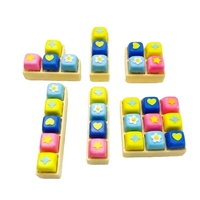 Porte-clés multi-clés anti-stress avec bouton-poussoir mécanique, capuchon de touche étoile et cœur, pendentif décoratif de bureau, cadeau