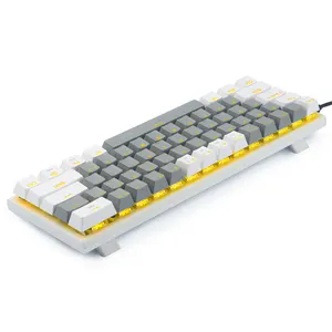 Focus On Details E-yooso Z11 Wired 61 Keys Eye-catching Mechanical Keyboard LED High-quality Gaming Mechanical Keyboard