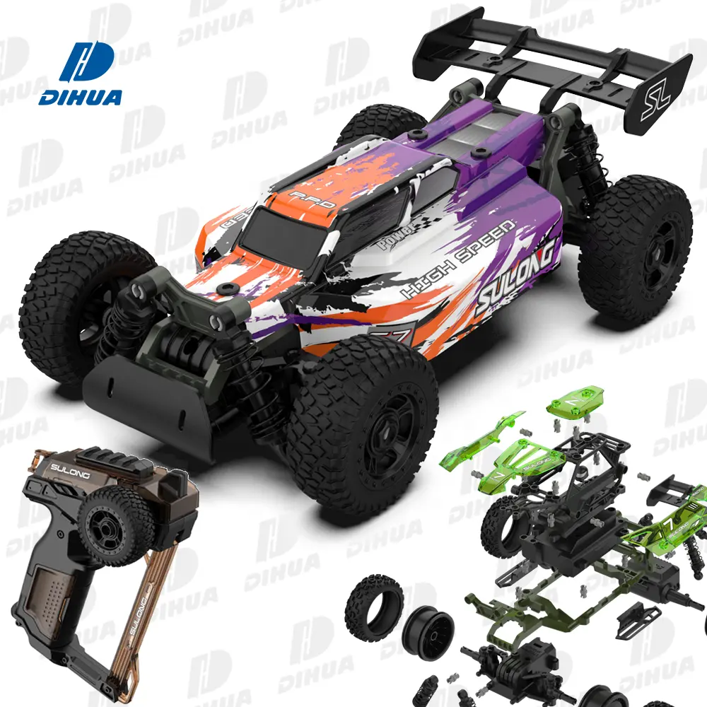 Kök uzaktan kumanda yapı seti-yarış arabası/Buggy 2.4Ghz RC Racer oyuncak seti, mühendislik öğrenme bilim inşaat oyun 71 adet