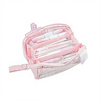Trousse à crayons transparente inspirée de la mode Instagram, grande capacité, pour filles et garçons, collection 2026