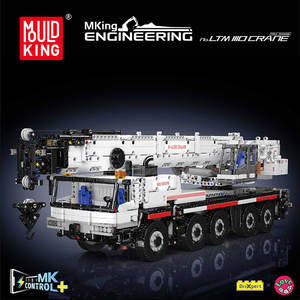MOULD KING-Blocs <span class=keywords><strong>de</strong></span> Construction Technique pour Enfant, Briques <span class=keywords><strong>de</strong></span> Construction Motorisées LTM 17075, <span class=keywords><strong>Grue</strong></span> Blanche, Tuck, 3248 Pièces, 1110 - Product Image 2