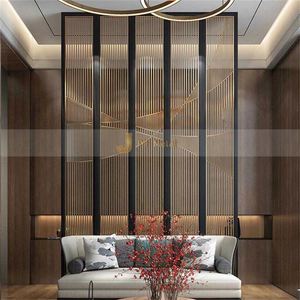 EX070 Modern Classic Stainless Steel Foldable Multi Functional Partition Laser Cut Screen for Living <b>Room</b> <b>Divider</b> Elegant Home - Product Image 6