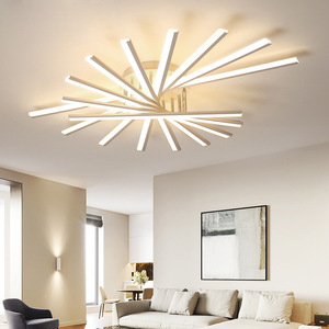 Moderne Minimalistische Kreative Rotierende <span class=keywords><strong>LED</strong></span>-Streifenleuchten aus Acryl für Wohnzimmer, Esszimmer, Hauptschlafzimmer und Arbeitszimmer - Product Image 4