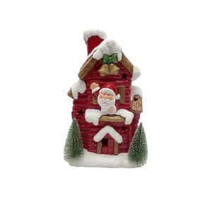Maisons en céramique figurines <span class=keywords><strong>Noël</strong></span> Village <span class=keywords><strong>du</strong></span> <span class=keywords><strong>Père</strong></span> <span class=keywords><strong>Noël</strong></span> Maisons éclairées - Product Image 2
