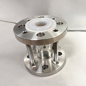Brida tipo oblea de acero inoxidable 304 con revestimiento de flúor, mirilla de tubería para observación del flujo de agua - Product Image 1