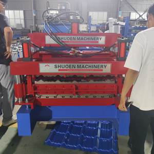 שתי שכבה אחת של אריח גג להרכיב מכונות יש מספר דיאגרמות פרופיל אריח, קטלוגים של מוצרים ניתן לספק. - Product Image 6