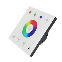 Interrupteur variateur tactile encastré dans le mur en verre, contrôleur LED pour lampe LED monochrome