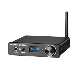 AIYIMA Mini <span class=keywords><strong>DAC</strong></span> A5 Max <span class=keywords><strong>Casque</strong></span> Amplificateur ES9018K2M Décodeur pour Bluetooth 5.1 APTX-LDAC Support DSD256 PCM384 LED Télécommande - Product Image 1