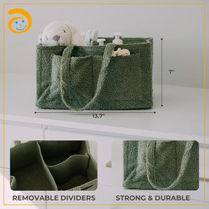 حفاضات أطفال عالية الجودة علبة حفاضات محمولة مخصصة لطيف حفاضات الطفل العلبة منظم حقيبة حفاضات الأم حقيبة حفاضات - Product Image 4