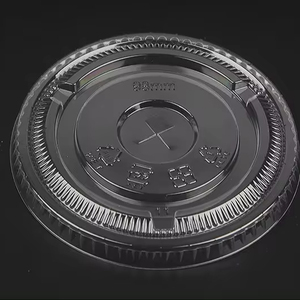 95mm Flat Lids (1000pcs) for 95mm 7 8 9 10oz Etc <b>Plastic</b> <b>Cups</b> - Product Image 1