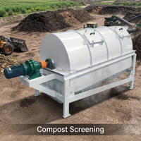 Tamis rotatif industriel DZJX pour sciure de bois, machine de criblage de particules de biomasse, tamis à tambour mobile pour compost et paillis