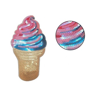 <span class=keywords><strong>5</strong></span> видов стилей микс Блесток Патч Для Одежды Мотив Аппликация блестящие мороженое шить/утюг на патчи для одежды Бесплатная доставка блестками наклейки - Product Image 4