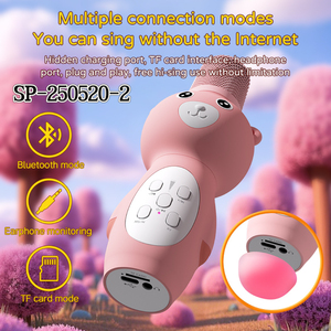 ลำโพงคาราโอเกะใหม่ลำโพงไมโครโฟนขนาดเล็กน่ารัก <span class=keywords><strong>K6</strong></span> 5W 1200mAh สำหรับเด็กเป็นของขวัญ - Product Image 5