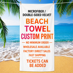 Toalla de Playa de Microfibra con Logotipo Personalizado, Secado Rápido, Doble Cara, de Terciopelo y Algodón, Estampada con Dibujos Animados, para Deportes, Camping y <span class=keywords><strong>Piscina</strong></span> - Product Image 1