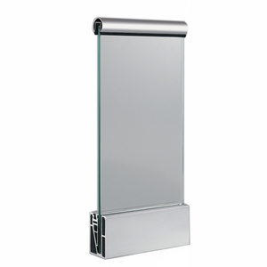 Hot New nhôm và <span class=keywords><strong>SUS</strong></span> 304 thép không gỉ an toàn hiện đại U kênh Glass tay vịn cho ban công kính lan can - Product Image 2