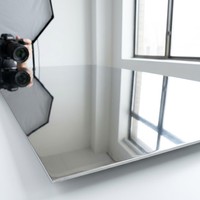 Tôle d'acier inoxydable 8K poli miroir 304 316 avec film protecteur pour la décoration intérieure architecturale et d'ascenseurs