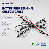 Kabel Terminal Cincin RV2-3 untuk Sambungan Seri LED, Kabel Konektor Tipe-O Pra-terisolasi untuk Sistem Pencahayaan Kustom