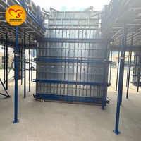 Système de coffrage en acier pour la construction de bâtiments de grande hauteur, avec des moules en aluminium à cadre métallique réutilisable en alliage haute résistance pour le coulage du béton