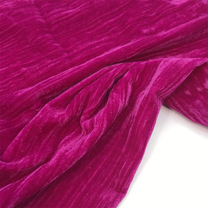 नए उत्पाद गैर-लोचदार 95% पॉलिएस्टर 5% स्पैन्डेक्स 230 ग्राम मखमली खिंचाव कपड़ों के लिए प्लीटेड मखमली कपड़े - Product Image 6