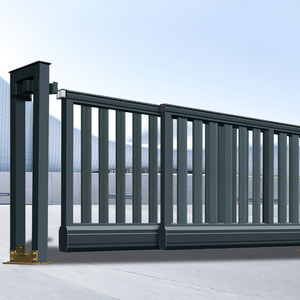 Portail coulissant en alliage d'aluminium Porte translationnelle suspendue Cantilever automatique sans rail pour Villa Garden Driveway Sliding Gate - Product Image 6