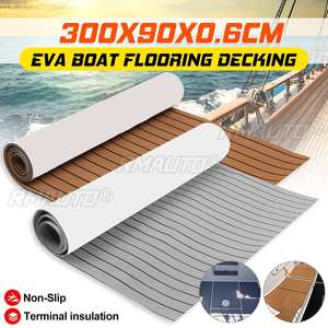 Lámina de Espuma EVA Autoadhesiva de 3000x900x6mm para Pisos de Barcos, Yates, Caravanas y Embarcaciones Marinas, Imitación Teca, Tapete Decorativo para Cubierta de Barco - Product Image 1