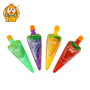 Wholesale Four Fruit Flavored Sweet <strong>Jelly</strong> &amp; Pudding in Pizza Shape Bottles Bulk Fruity Packaging - Product Image 2