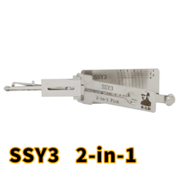 Lishi 2 en 1 NSN14 NSN14reader NSN14ign pour modèles Suzuki SX9 TOY2014 TOY2018 Argent