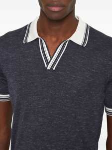 Polos casuales de alta calidad personalizados con logotipos personalizados, polos de manga corta para hombres, camisetas con cuello en V, prendas de punto para hombres - Product Image 6