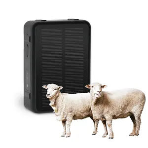 4G กันน้ำ IP67วัวอูฐม้าพลังงานแสงอาทิตย์ติดตาม GPS สำหรับวัวที่มีสแตนด์บายนาน