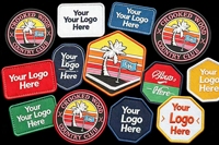 Écussons personnalisés 3D en PVC souple, emblèmes de club de golf sur mesure, badges imperméables à boucle et crochets, fleurs écologiques pour chapeaux