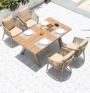 <span class=keywords><strong>restaurante</strong></span> moderno y agradable asientos 4 de comedor de juegos de mesa de madera de teca muebles de patio - Product Image 5