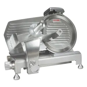 Semi Automatic Stainless Steel 12" 20mm Vertical Raw Chicken Breast Slicing Cutting Machine Bacon Fresh Fish Frozen Meat Slicer