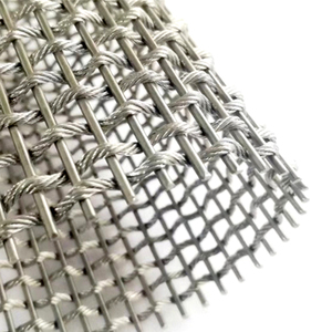 Grilles <span class=keywords><strong>en</strong></span> treillis métallique tissé <span class=keywords><strong>en</strong></span> acier inoxydable pour cloisons intérieures commerciales et revêtements muraux - Product Image 3