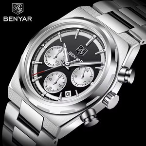 Reloj <span class=keywords><strong>de</strong></span> Pulsera BENYAR 5204 <span class=keywords><strong>de</strong></span> Primera Marca, Nuevo Reloj <span class=keywords><strong>de</strong></span> Negocios para Hombre, Reloj <span class=keywords><strong>de</strong></span> Cuarzo Resistente al Agua, Cronómetro, Reloj <span class=keywords><strong>de</strong></span> <span class=keywords><strong>Segundos</strong></span>, Relogio Masculino - Product Image 1