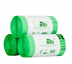 Túi nhựa phân hủy sinh học bán chạy cho nhà bếp, phòng khách, túi có dây rút sinh học - Product Image 1