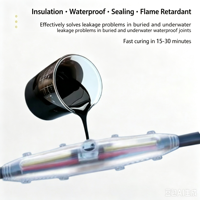 Câble en polyuréthane PUR, résine isolante ignifuge, colle imperméable pour utilisation en extérieur, enterrée et sous-marine